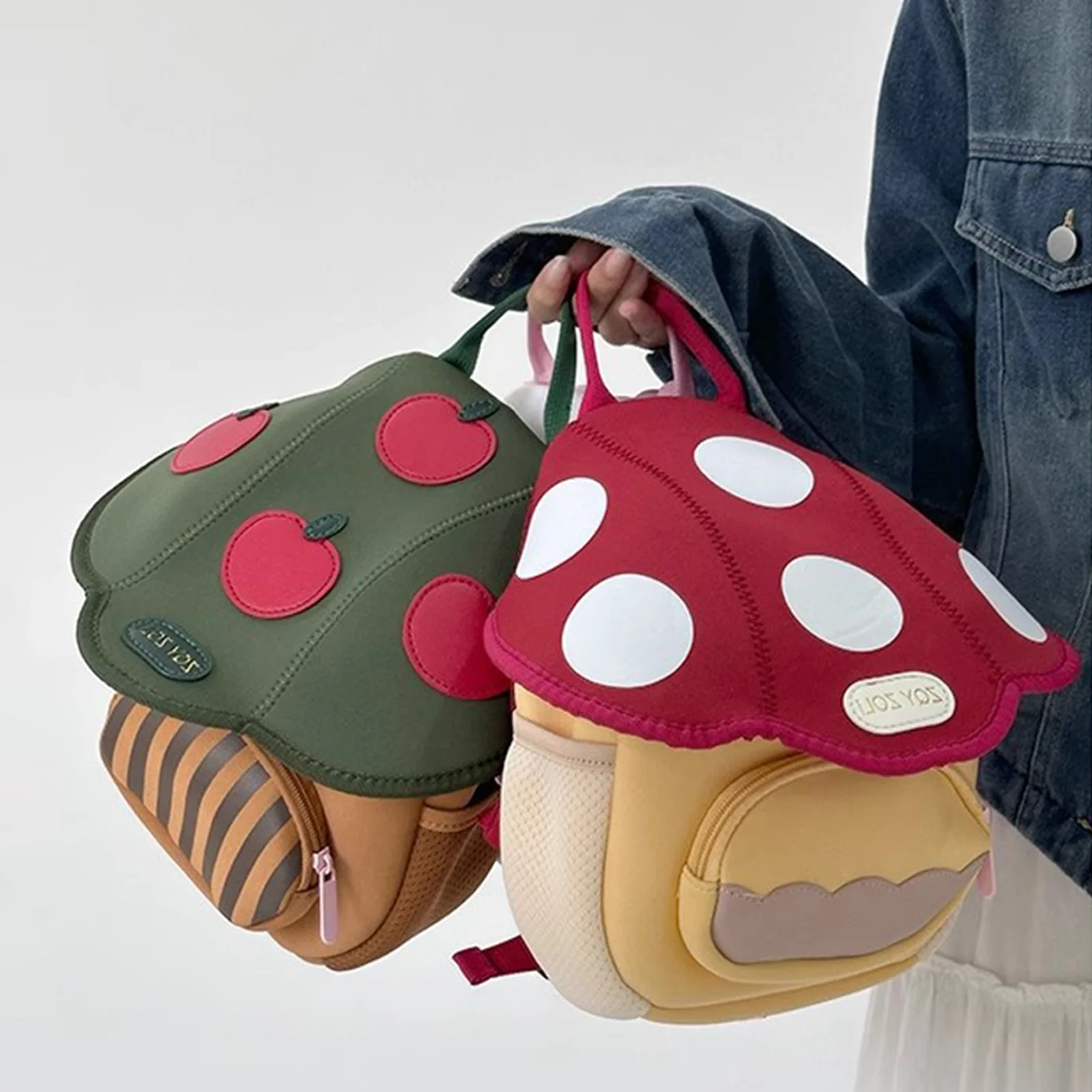 2024 New Cute Mushroom Backpack Kindergarten Girls Boys Mini Bag Lightweight Children\'s Travel Shoulder Bag