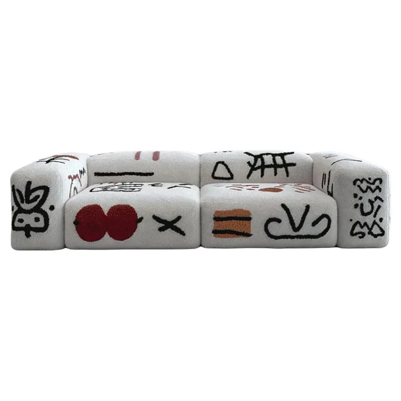 Alphabet Sofa White Modern Minimalist Living Room Furniture
