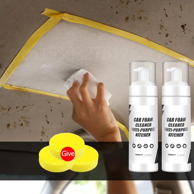 30-300ml Multi-Purpose Foam Cleaner Leather Clean Wash Automoive Car Interior Home Wash Maintenance Surfaces Spray Foam Cleaner