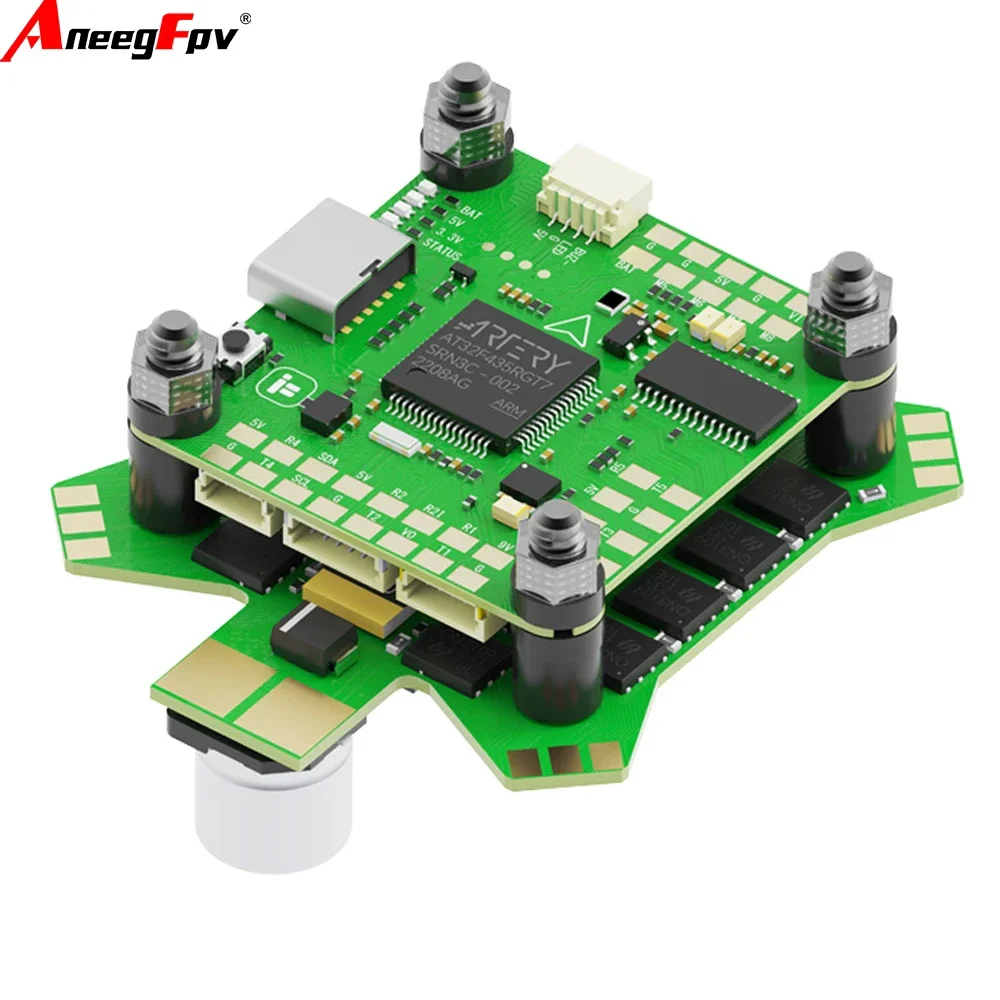 BoMasMiFlight BLITZ ATF435 55A Stack Flight Controller With BLITZ E55S 4-IN-1 2-6S ESC For RC FPV Freestyle Racing Drone