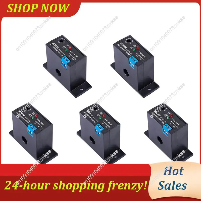 Daily Sale 5X Current Sensing Switch Induction Relay AC Linkage Device Plc Signal Over Limit Closed AC 0.2-30A ( NC M3056)