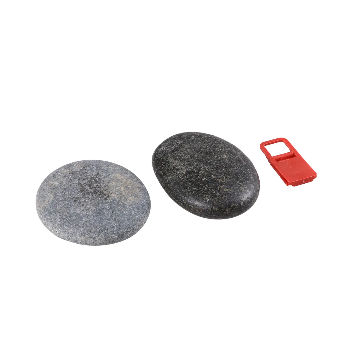 1Set DIY Stone Painting Smooth Natural Pebbles 2 Rocks No Wax 1 Bracket Stones for Painting Home Use Creative Art Supplies