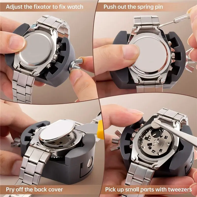 Watch Repair Kit, Watch Repair Tools Professional Spring Bar Tool Set, Watch Band Link Pin Tool Set Eco-Friendly