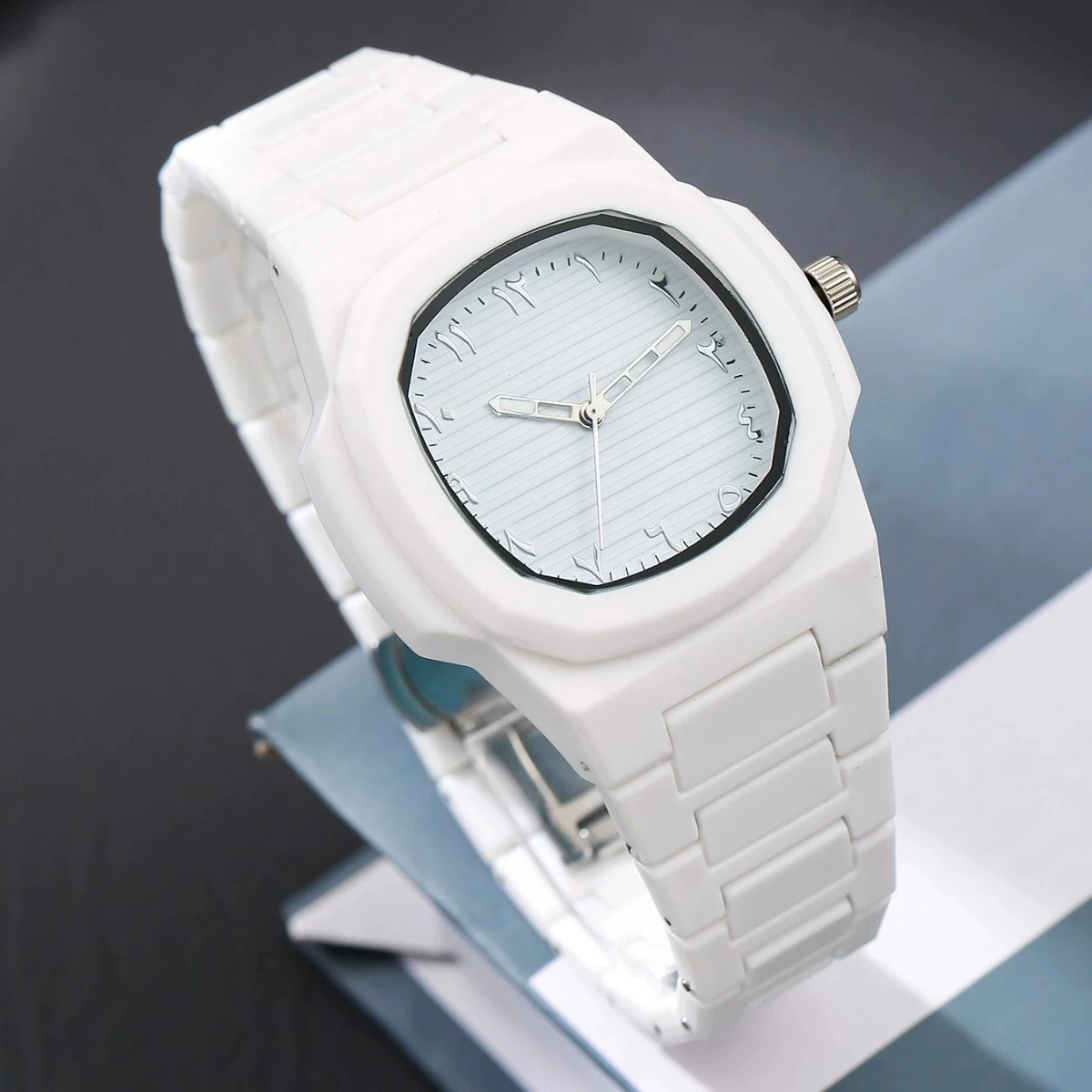 New Fashion Luxury Men Square Calendar Plastic Watch Women Business Quartz Watches Students Sports Watches Gifts Reloj Hombre
