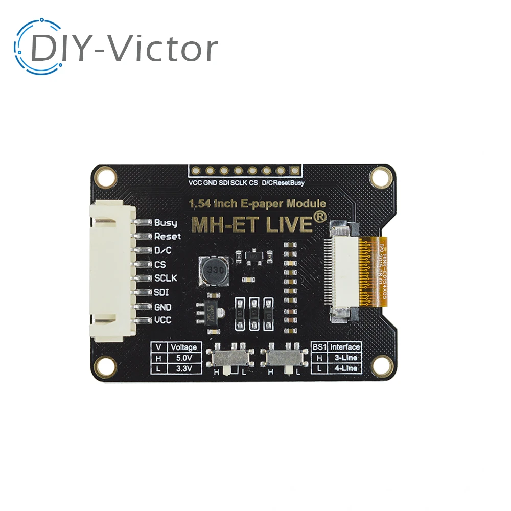 Módulo Epaper de 1,54 polegadas E-paper E-Ink EInk Tela de exibição SPI Suporte global/peça para Arduino