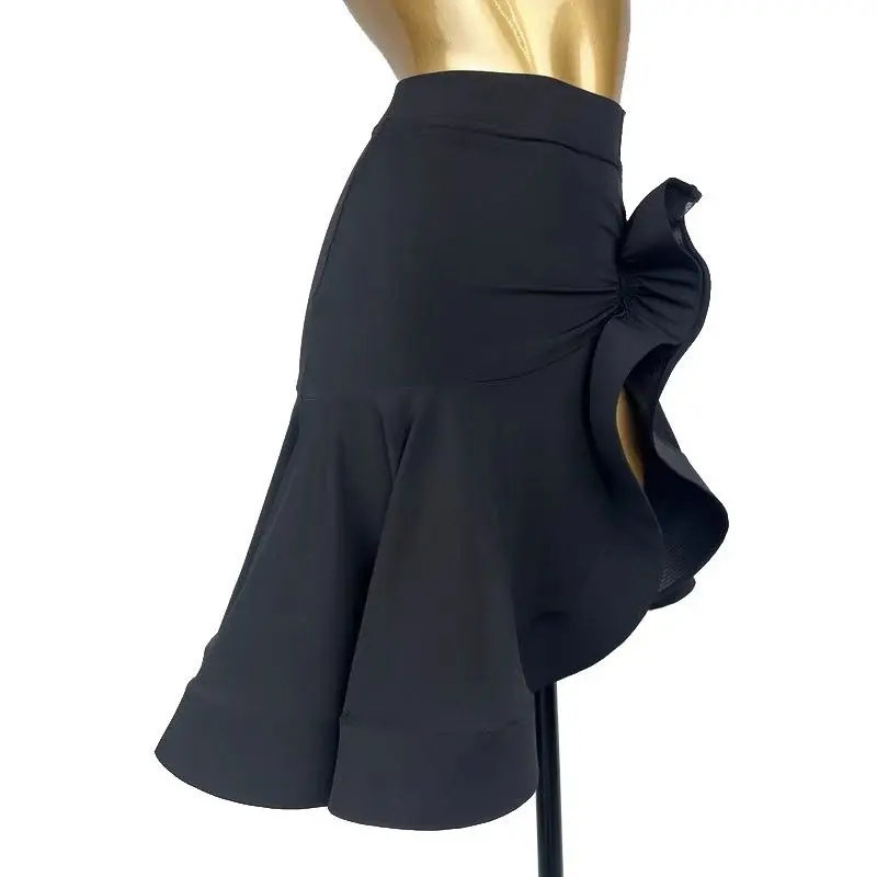 피쉬본 스커트, 라틴 댄스 스커트, 성인 여성 연습복, 전문 국가 표준 댄스 공연