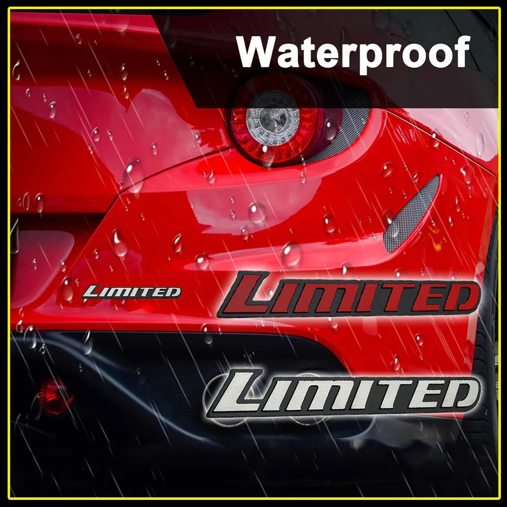 

1pc Car Trunk Modification Decoration Decal Car Body Limited Styling Emblem Decal Sticker Car Interior Aluminum Badge Sticker