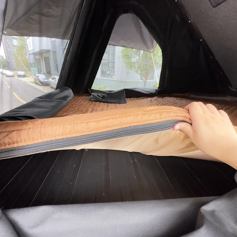 نمط جديد التخييم في الهواء الطلق الألومنيوم سقف السيارة العلوي خيمة ل 4x4 الطرق الوعرة قشرة صلبة مثلث 2-3 شخص خيمة أربعة مواسم