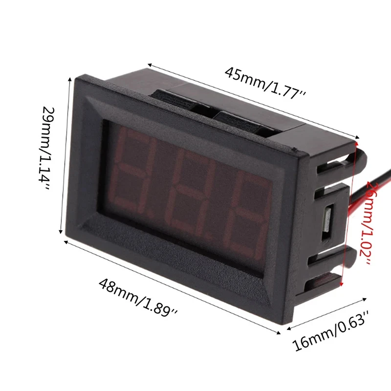 0.56 in Digital Voltmeter Ammeter DC Panel Amp Volt Voltage Current Meter Tester