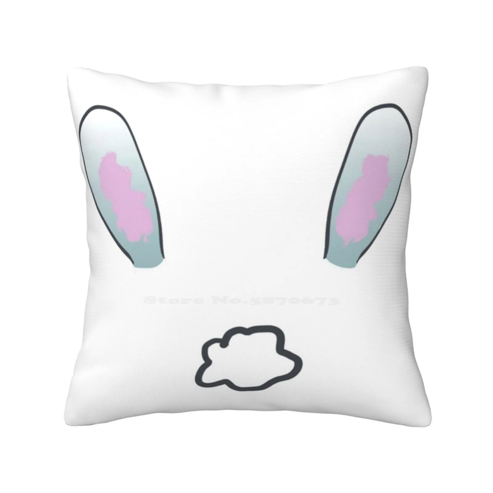 Oh How Cottontail Fashion Sofa Throw Pillow Cover Pillowcase Ohhow Woww Virtual Bunny Ears Cottontail