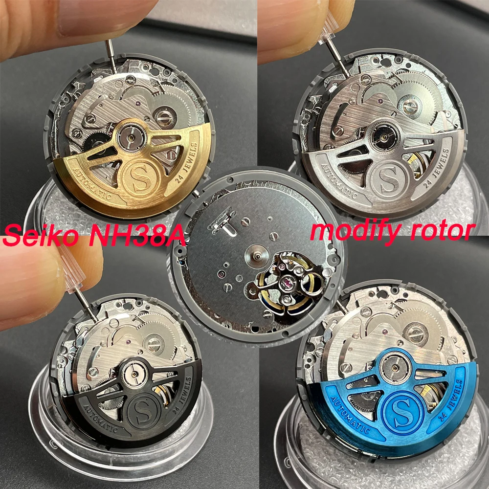 

NH38A Modified Movement Rotors/Weight/Hammer for Mechanical Watch Japan Mechanism Steel Replacement Parts