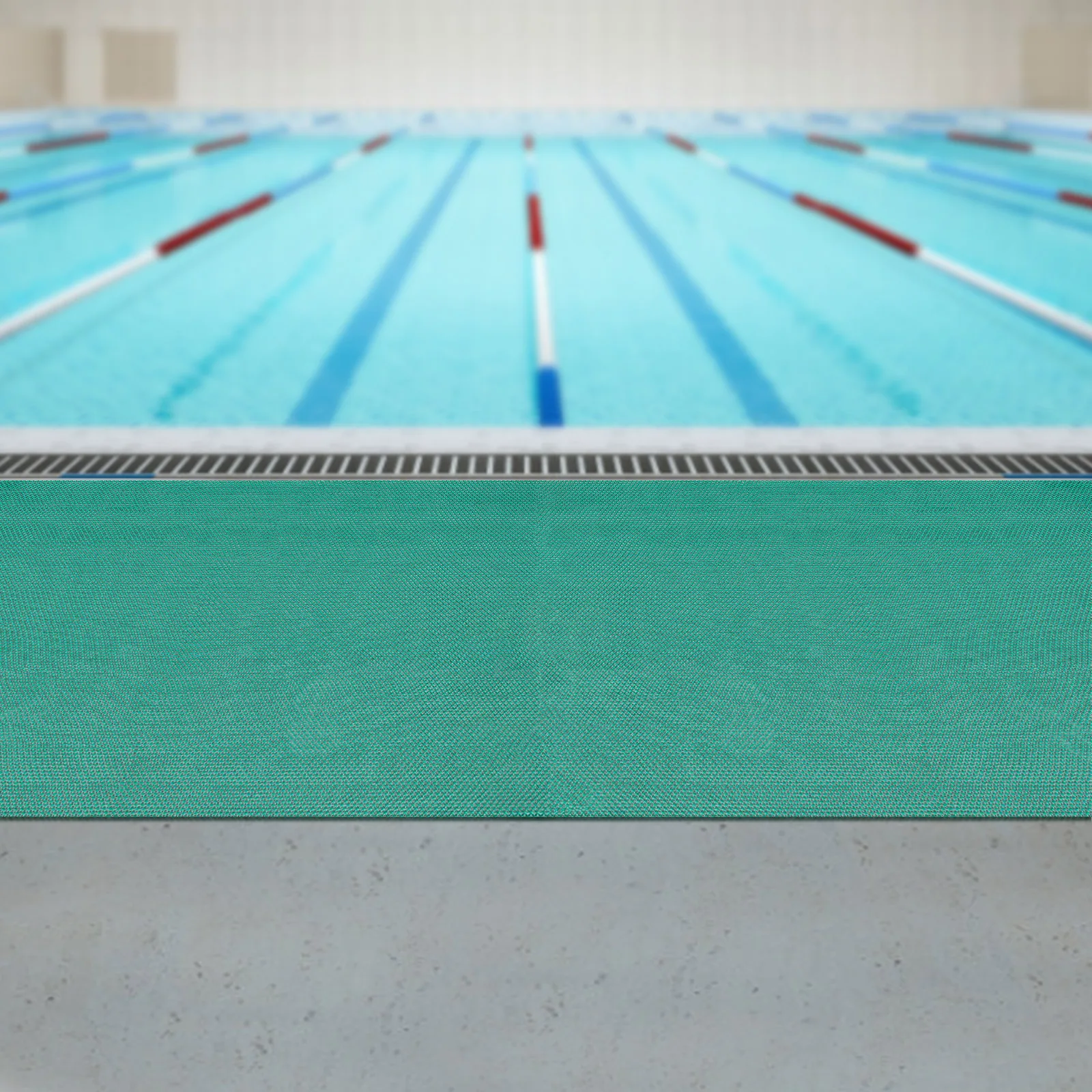 

PVC Floor Mat green Floor Mat 118.11*35.43in Cuttable Non-Slip Floor Mat for Swimming Pools, Bars, Corridors