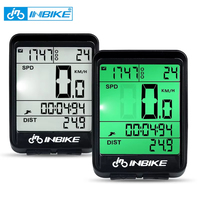 INBIKE Bike Computer Waterproof MTB Cycling Speedometer Wireless Wired Bicycle Odometer Computer LED Digital For Riding Cycling