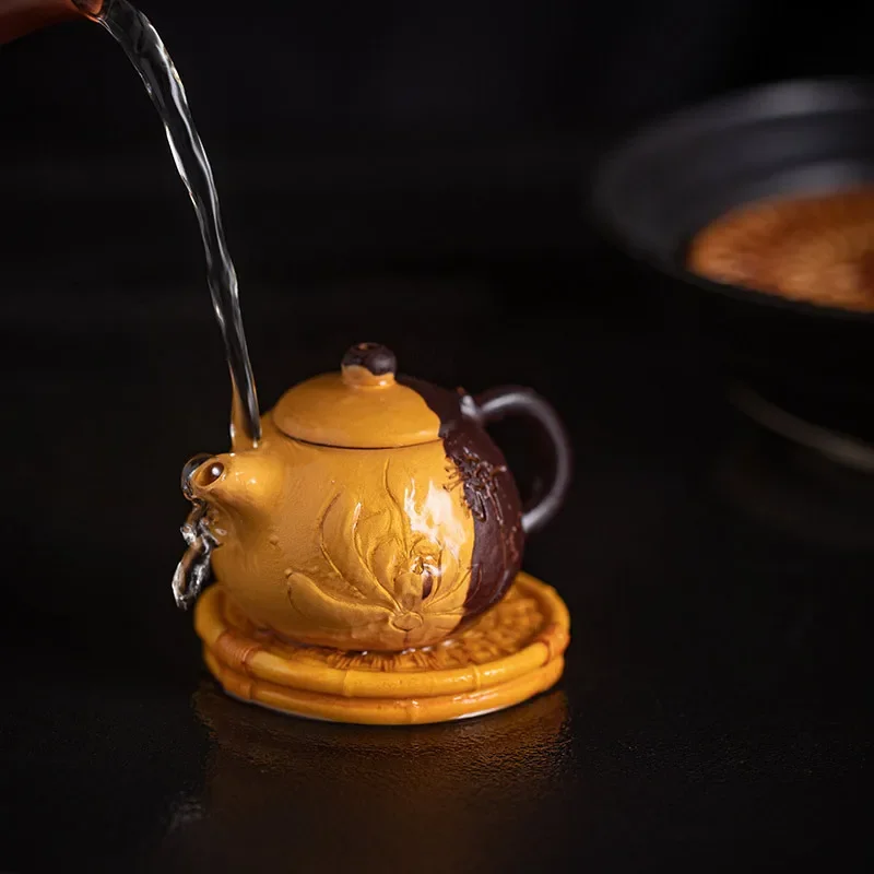Color-changing Personalized Tea Pet Ornament Creative Small Tea Pet Ornament Mini Fingertip Teapot Decoration Resin Handicrafts