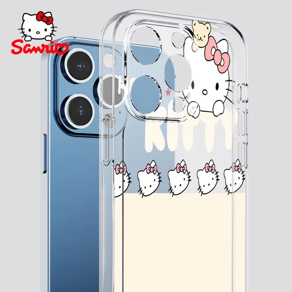

Hello Kitty Iphone 13 Case Fall Prevention Iphone 16/15/14/13/12/11 Girl Iphone 16 Promax Case Sanrio Hellokitty Anime
