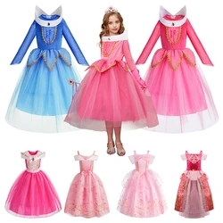 Kids Aurora Clothes Children Summer Multiple Styles Dress Little Girls Princess Carnival Straps Dress Christmas Luxury Vestidos