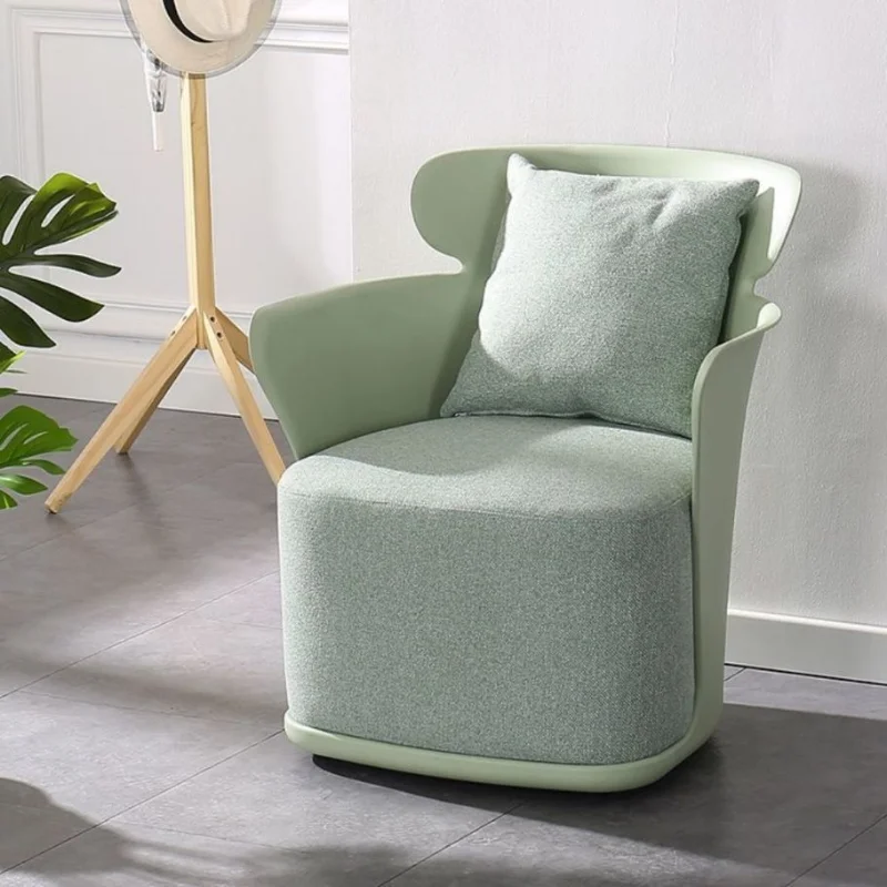 

Nordic Light Luxury Single Sofa Chair Creative Home Chairs Leisure Chair Small Family Living Room Back Single Chair Sillas Ins