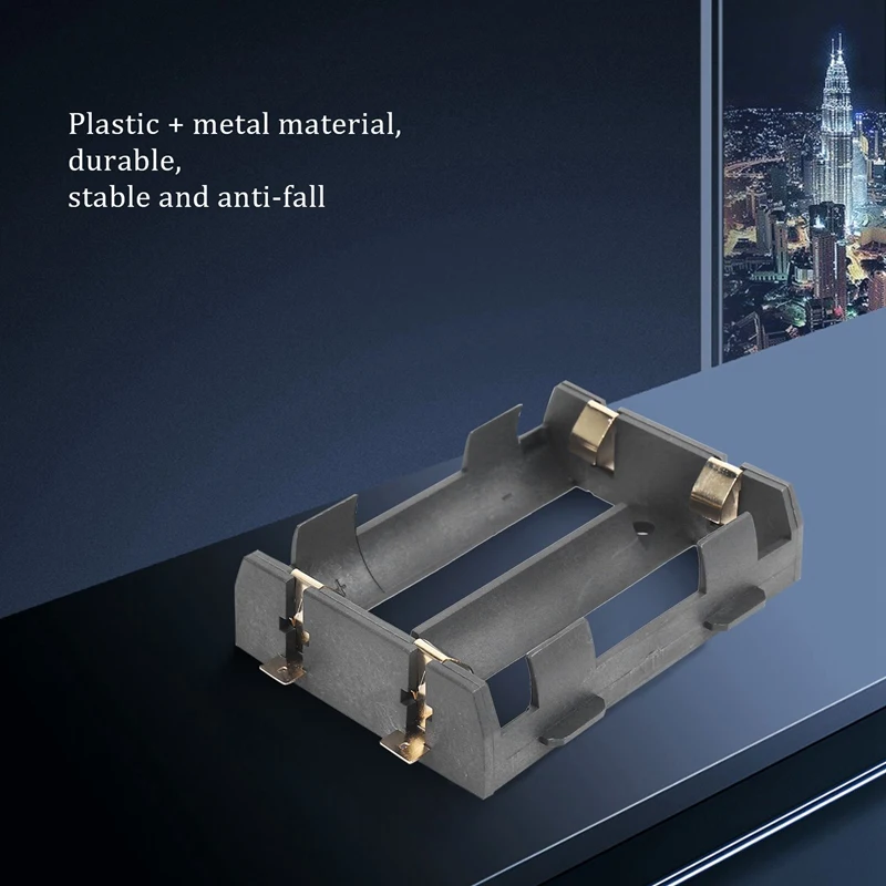 SMD 26650 배터리 거치대, 브론즈 핀, 26650 배터리 보관함, TBH-26650-2C-SMT, 2 X, 로트 당 5 개