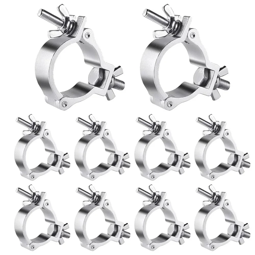 10 قطعة 2-بوصة سبائك الألومنيوم المرحلة ضوء هوك ل الجمالون الثقيلة 48-55 مللي متر 220LB DJ تتحرك رئيس ضوء المشبك لنادي الزفاف