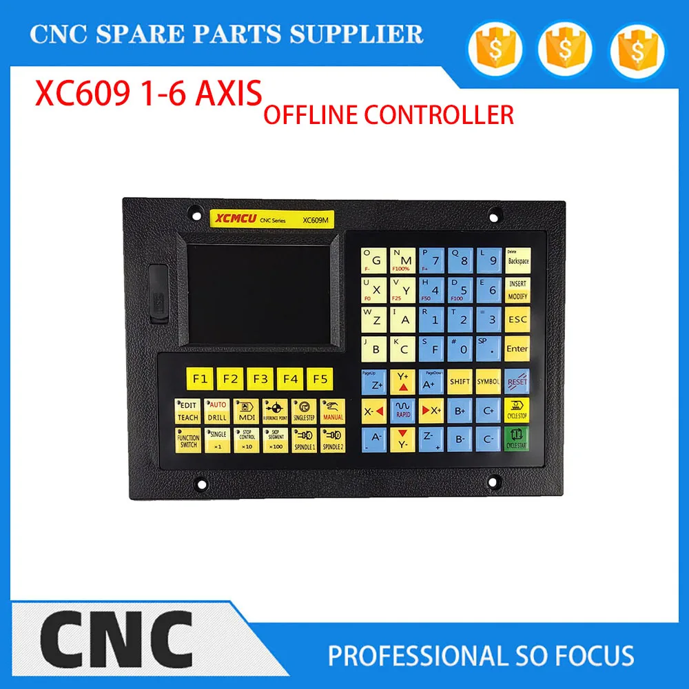 Sistema de fresado CNC, controlador sin conexión de 1-6 ejes XC609M, placa de arranque, máquina de grabado, Control combinado, p