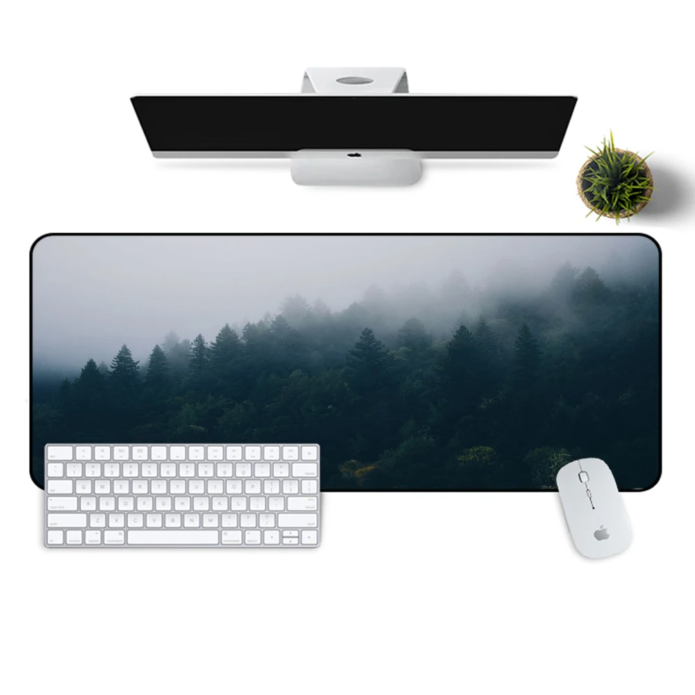 

Foggy Forest Large Mousepad Gamer XL Gaming Mouse Pad Rubber Notebook 350X600X2MM Desk Mat Gaming Accessories Computer Mat