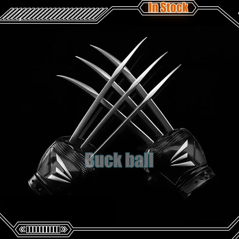 Wolverine Wolf Claw Gloves Weapon Marvel X-Men Anime Wearable Cosplay Prop Rubber Model Festival Children Toys Birthday Gifts