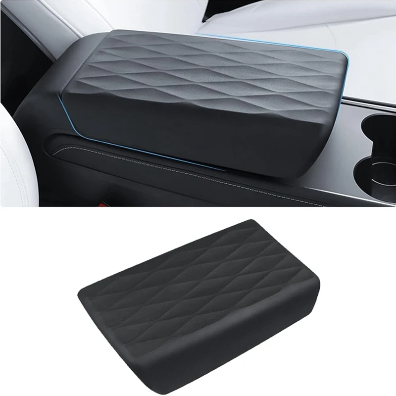 1 Piece Replacement Parts For Tesla Model 3 Model Y 2017-2022 Center Console Cover - Armrest Box Cushion Protector Accessories