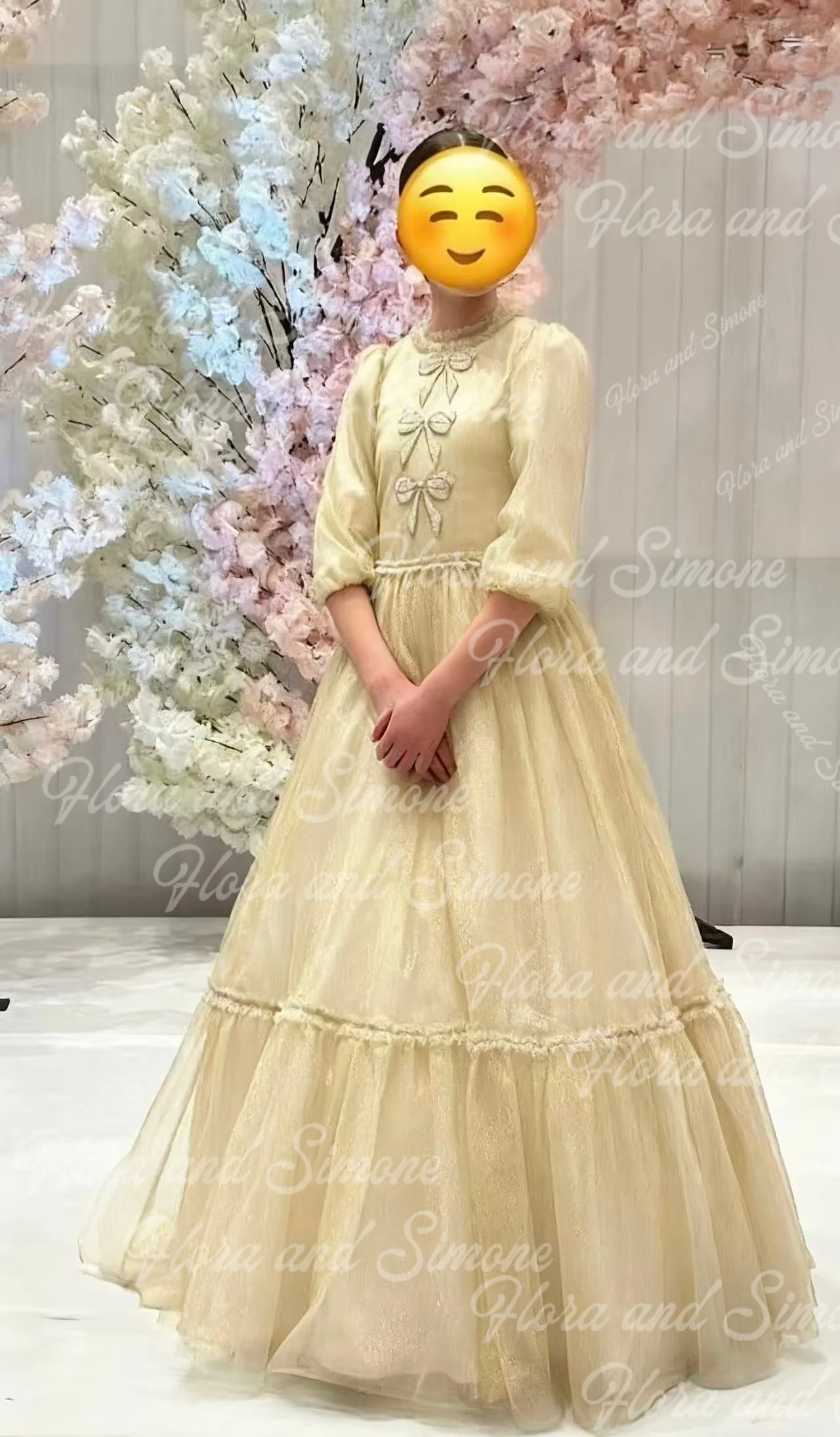 Gaun Pesta Pernikahan Model Putri Lipit Berlian Kupu-kupu Kustom, Panjang Menyentuh Lantai, Elegan, Klasik, Gaun Pengiring Pengantin