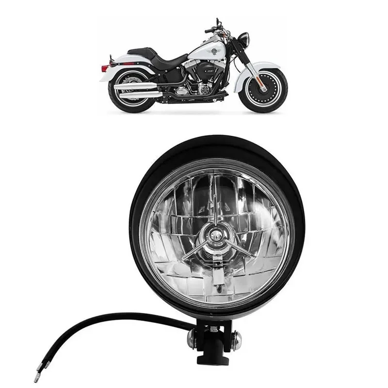 

Motorcycle Accessories Parts 5-3/4" H4 Headlight Lamp For Harley Cruisers Choppers Custom Bikes