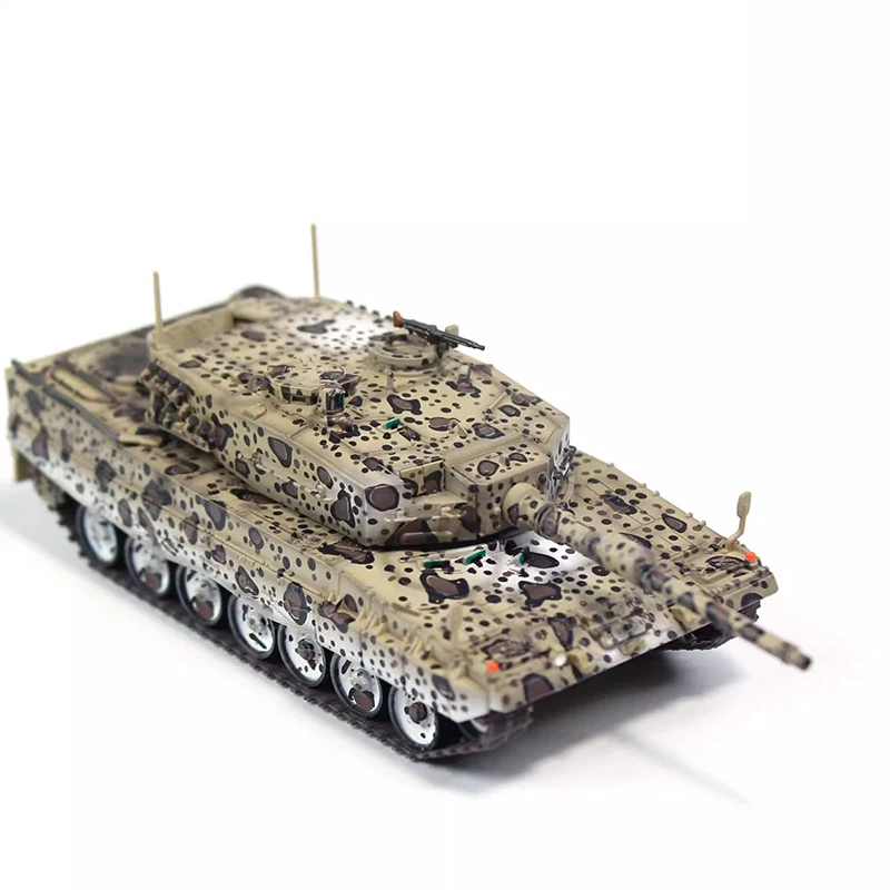 1/72 Schaal Leopard 2A4 Gevechtstank Simulatie Legering Rupsbanden Tankmodel Statisch Display Collectible Speelgoed Cadeau