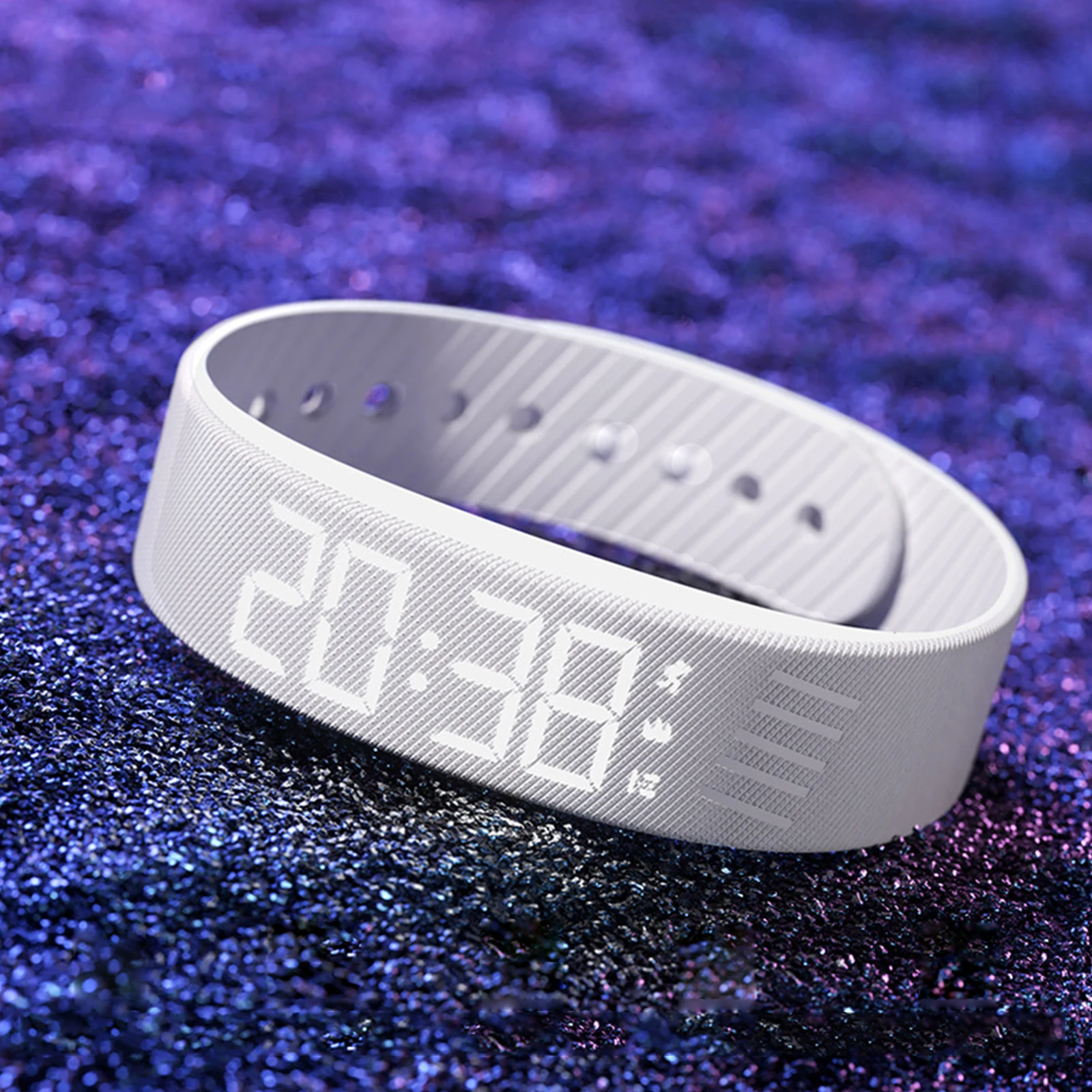 Silent Wrist Shock Bands Waterproof Silent Vibration Alarm Watch with Step Counter Pedometer for Heavy Sleepers Men & Women