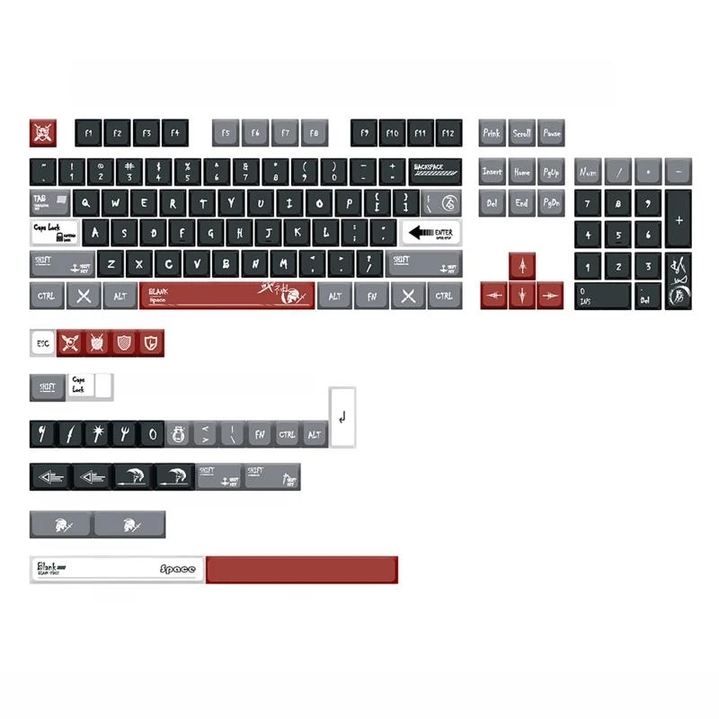 Keycap Dye Sublimation XDA Profile for RK61/GK61/GK64/68/84/980 133Keys Best Sale