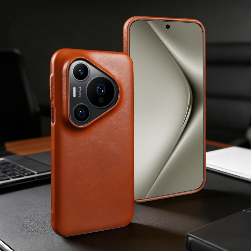For Magsafe Genuine Leather Case For Huawei Pura 90 Pro Max 80 Ultra Mate 80 Pro Max 70 60 50 40 30 Pro Phone Case Back Cover
