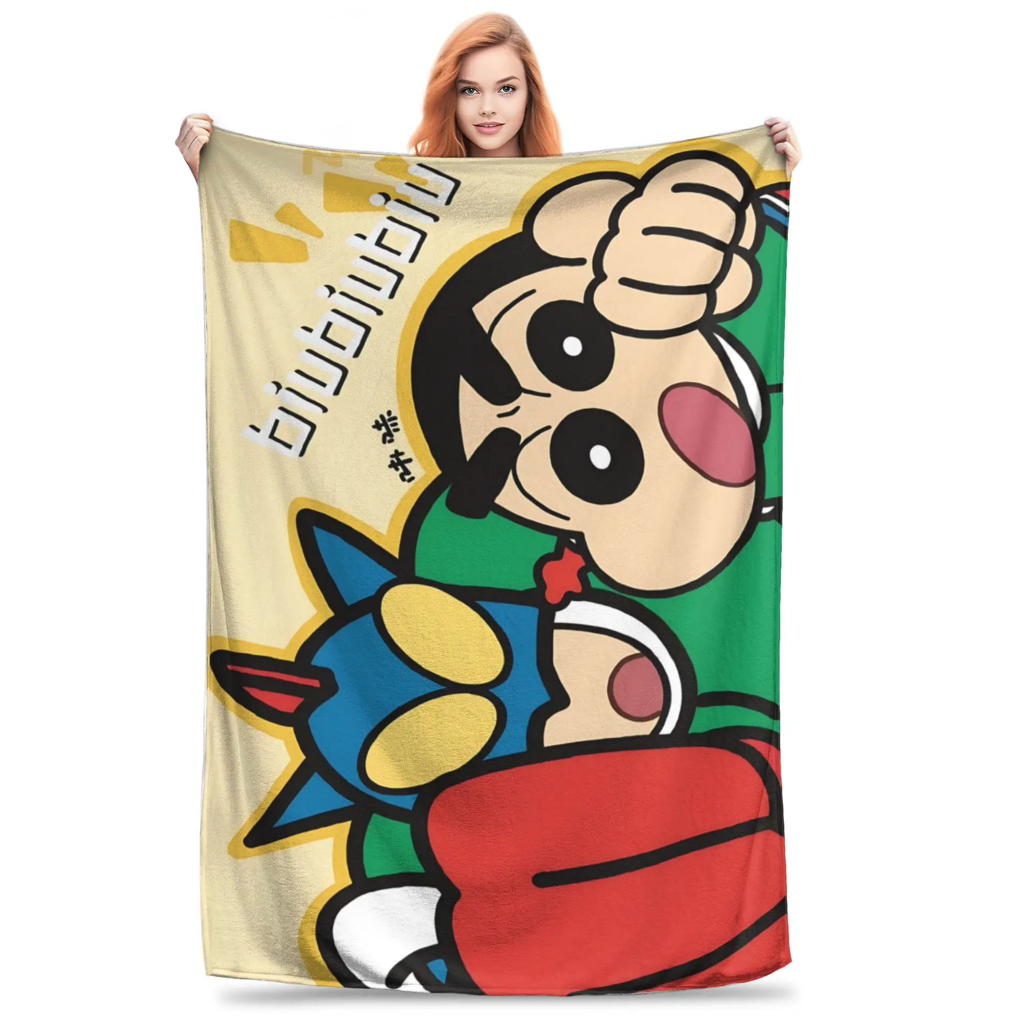 1PC Crayon S Shin chan  home room decorations Winter Blankets for Adults Bedding Home Interior Sofa Knee