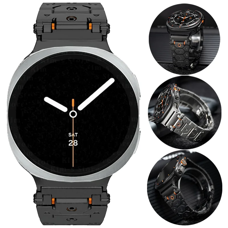 

Stainless Steel Band for Samsung Galaxy Watch 8 44mm 40mm 8 Classic 46mm Replaced Strap for Galaxy Ultra 47mm Watchband Bracelet