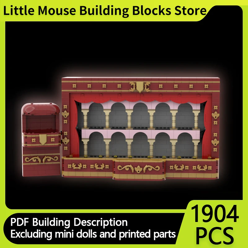 

Medieval Castle Model MOC Building Bricks Minifigures Display Stand Modular Technology Gifts Holiday Assemble Children Toys Suit
