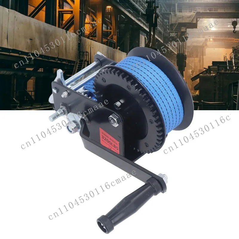 3200lbs Small Hand  Alloy Steel Strong Traction 2 Way Ratchet Anti Slip Handle Trailer  for Industry Winch Boat