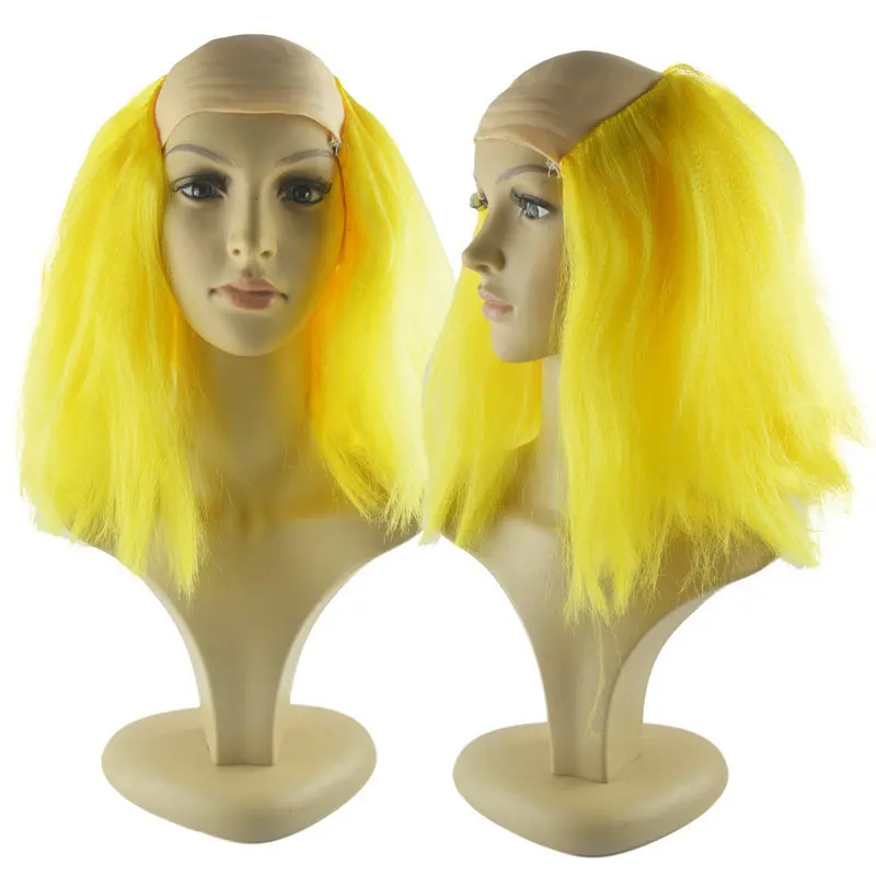 Peruca careca para Cosplay, Velho, Engraçado Performance Props, Halloween Careca