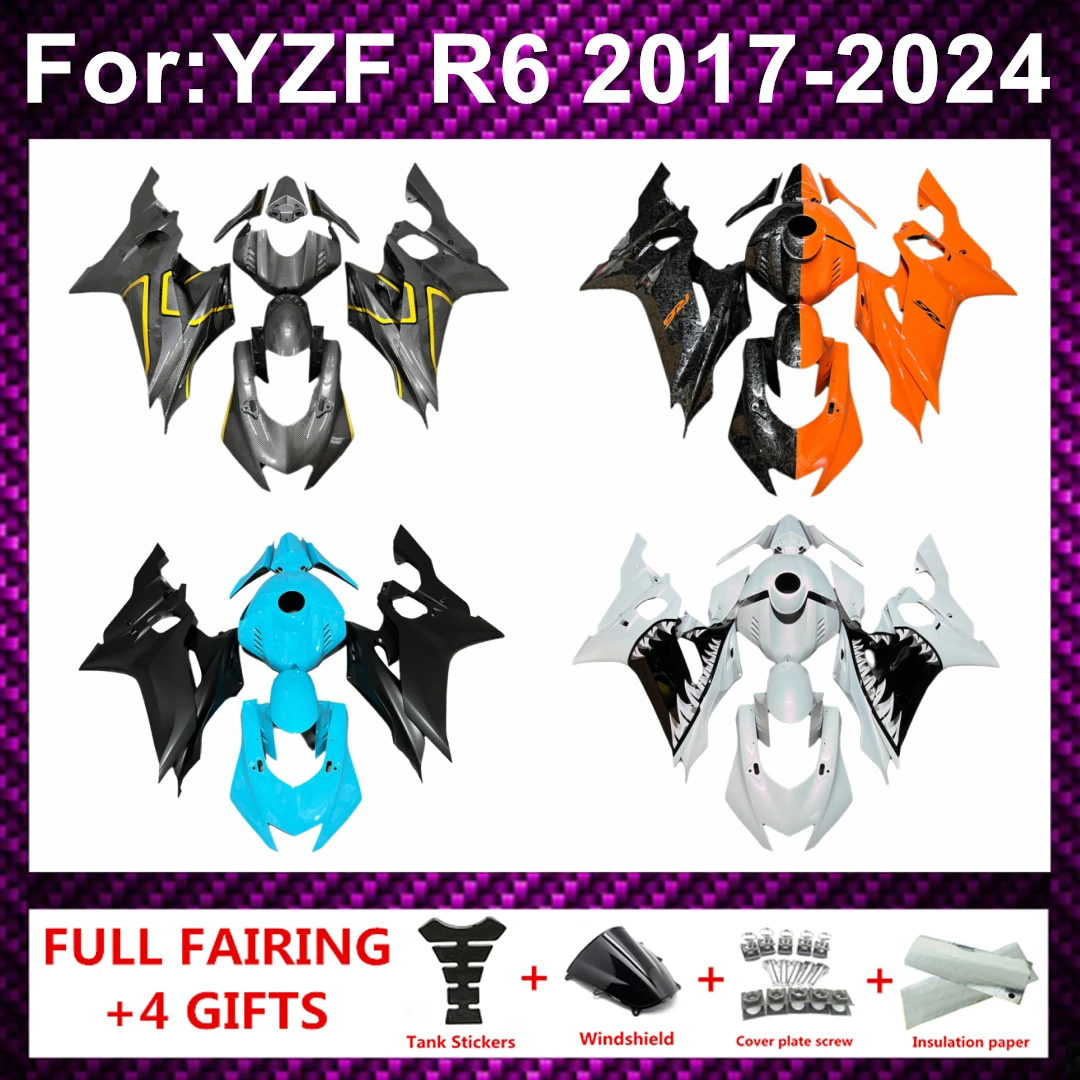 

Fairing Set Body Kit fit Plastic For YZFR6 YZF-R6 YZF R6 2017 2018 2019 2020 2022 2023 2024 Accessories zxmt