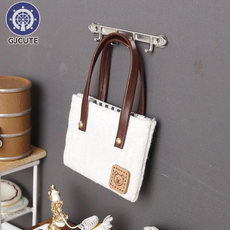 ドールハウスミニシミュレーションキャンバスバッグショルダーバッグ人形服アクセサリーマイクロシーン装飾ごっこ遊びおもちゃ