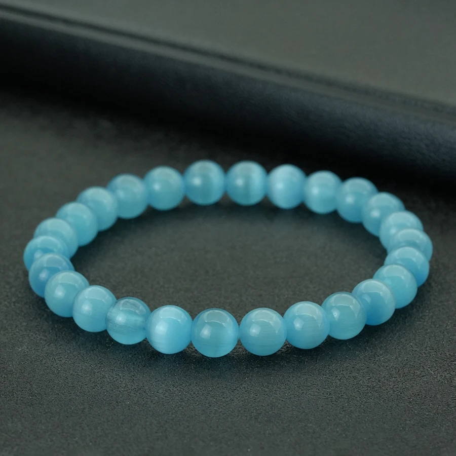 العصرية بولي عيون النمر حجر سوار للجنسين الملابس والاكسسوارات 4 الأحجام المتاحة السلس الخرز سوار هدية عيد الحب Joias