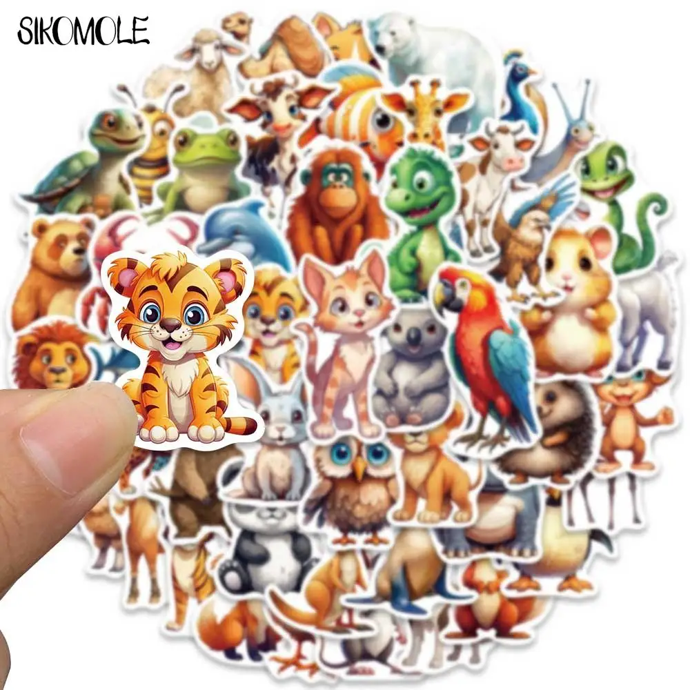 10/30/50PCS Cartoon Cute Little Animal Stickers Kawaii For DIY Travel Luggage Guitar Fridge Laptop Graffiti Sticker Kids Decals