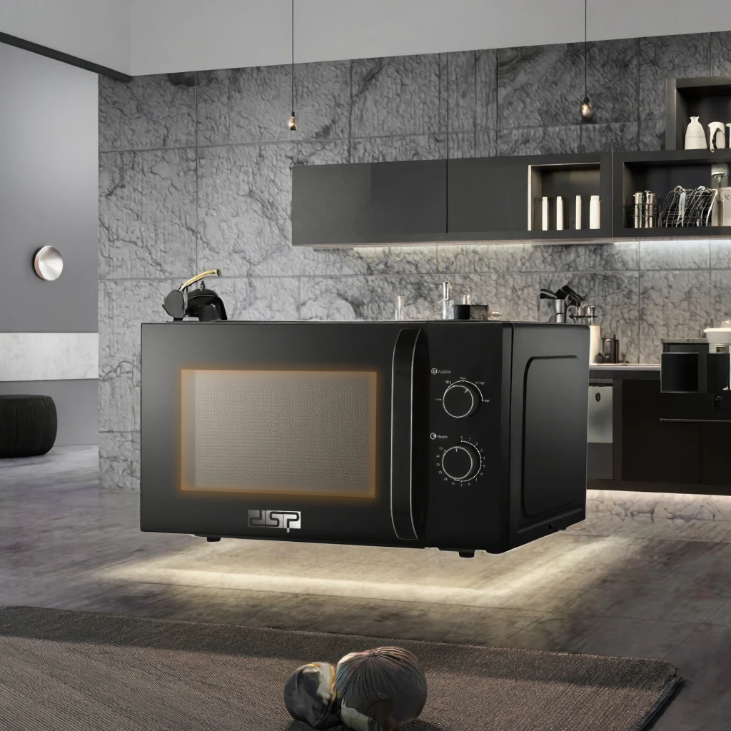 Large 35L Stainless Steel Family Microwave Oven With Convection Grill Function