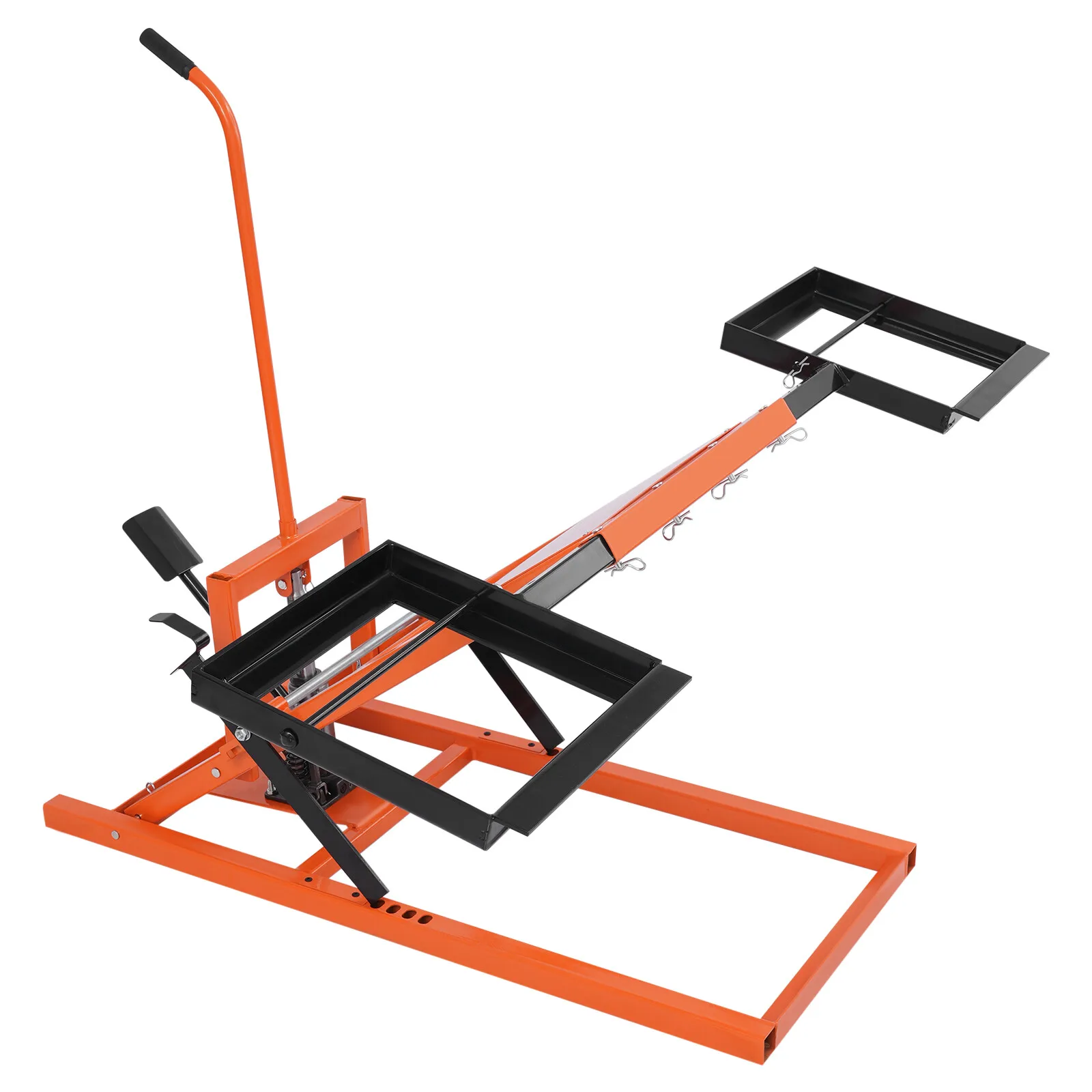 500 lbs grasmaaierlift met hoogteverstelling van 61 cm, robuuste motorfiets schaarkrik voor onderhoud van zitmaaiers