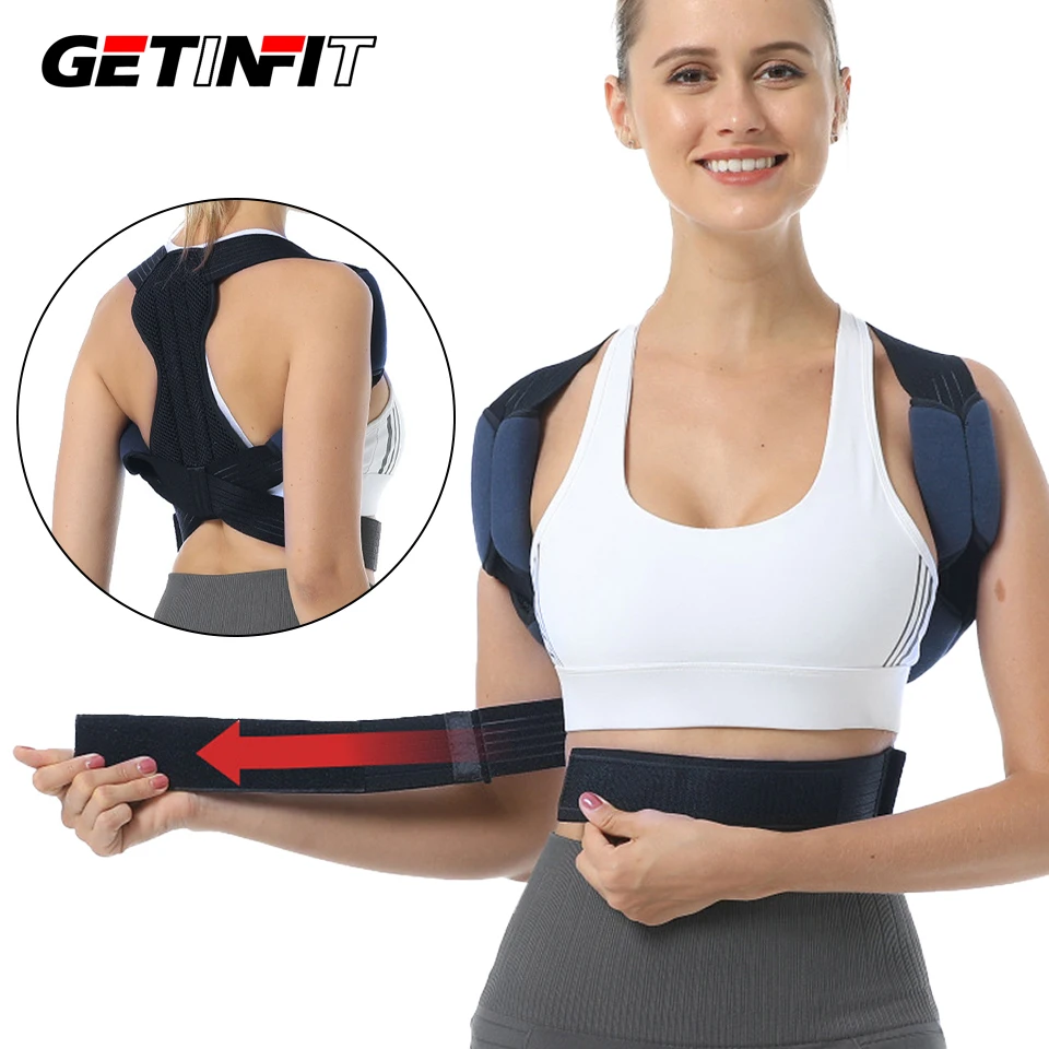 

Adjustable Posture Corrector Support Straightener Back Shoulders Neck Improves Posture Pain Relief Steel Plate Support Women Men