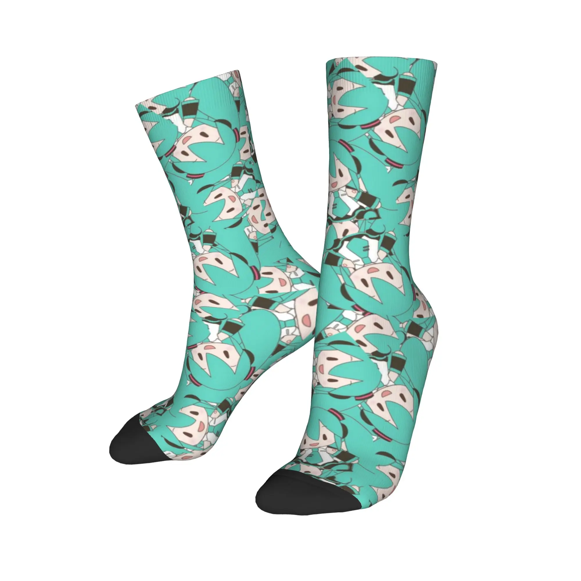 Custom Funny Printing Hatsuned Mikues Cartoon Socks for Women Men Stretch Summer Autumn Winter Voice Anime Crew Socks - view 2
