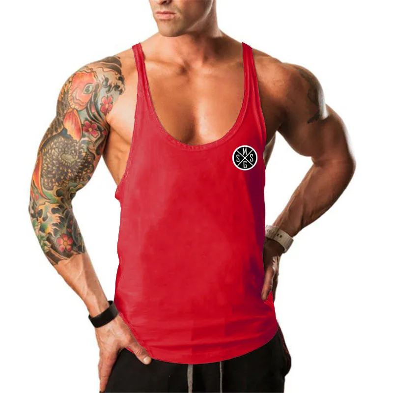 New Arrivals Men\'s Sports Stringer Singlets Sleeveless Fitness Bodybuilding Tank Tops Gym Workout Clothes for Men