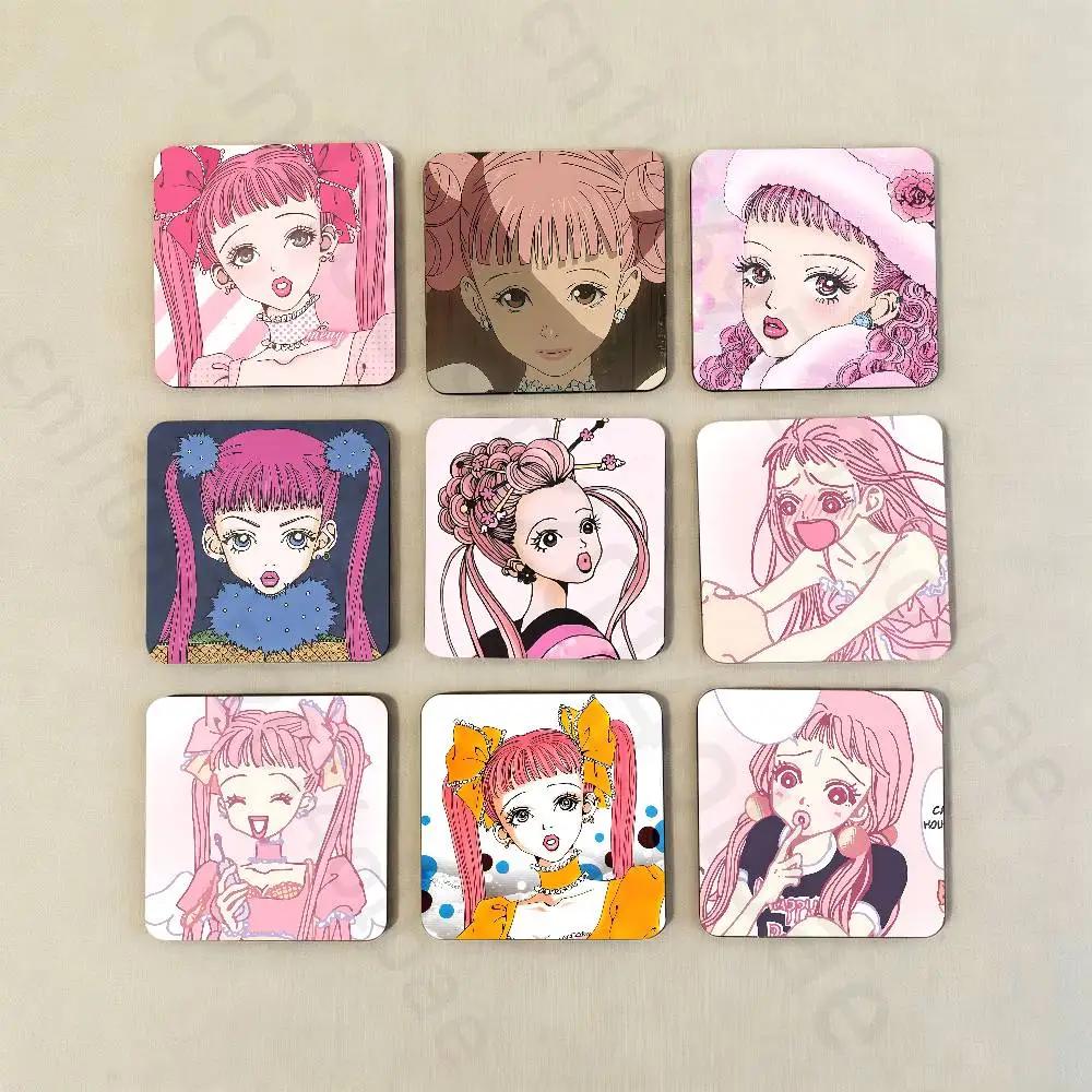 Miwako P-Paradise K-Kiss Fridge Magnets Round Magnetic Refrigerator Decoration Memorial Gifts Wedding Favors