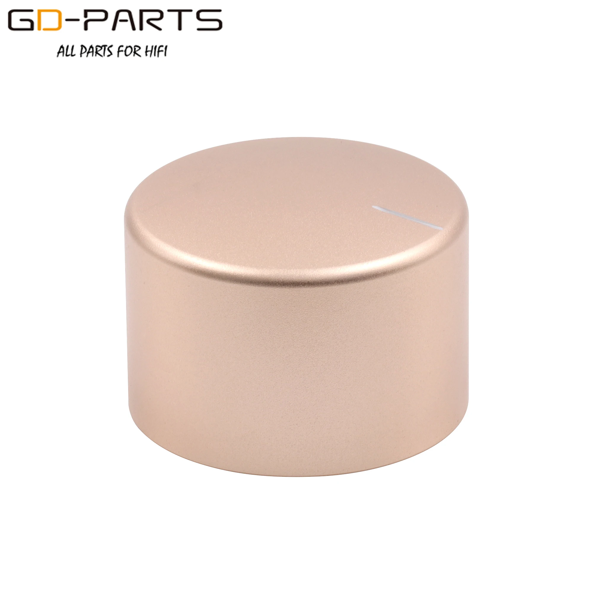 ปุ่มปรับระดับเสียงอลูมิเนียมแบบเต็มนิ้ว38-26มม. สำหรับ HIFI AMP DAC แผ่นเสียงการควบคุมเสียงปุ่มสวิตช์แบบหมุน