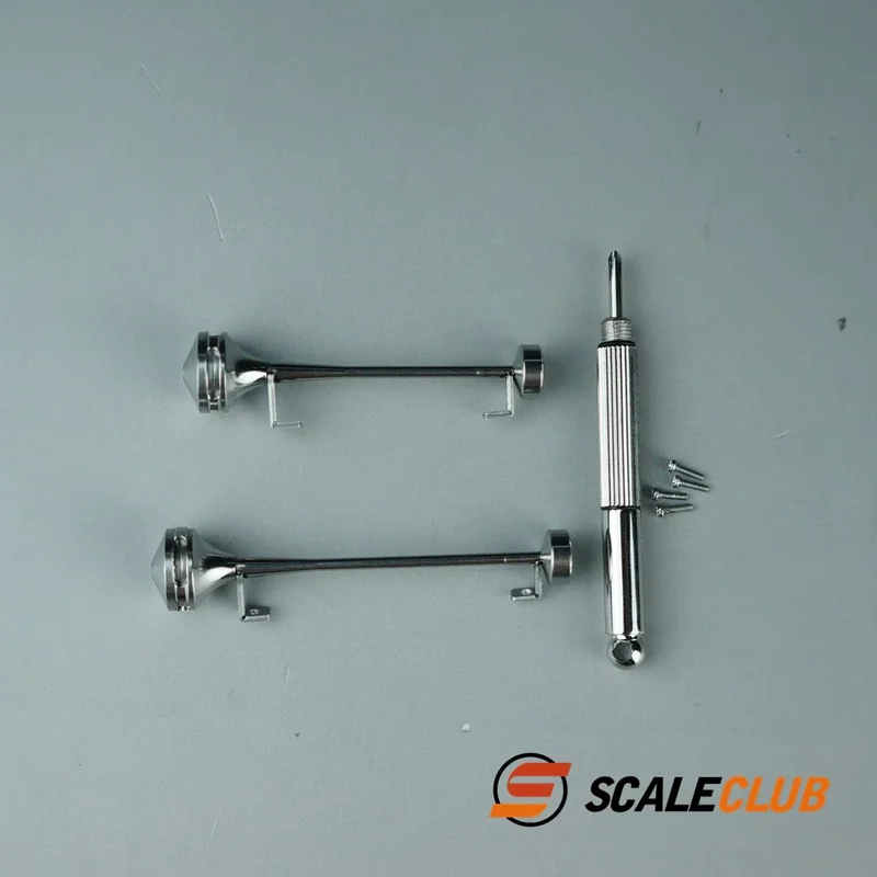 Scaleclub 1/14 Type B Metal Whistle Horn is Suitable For Tamiya  Lesu For Scania Man Actros Volvo Car Parts Rc Truck Trailer